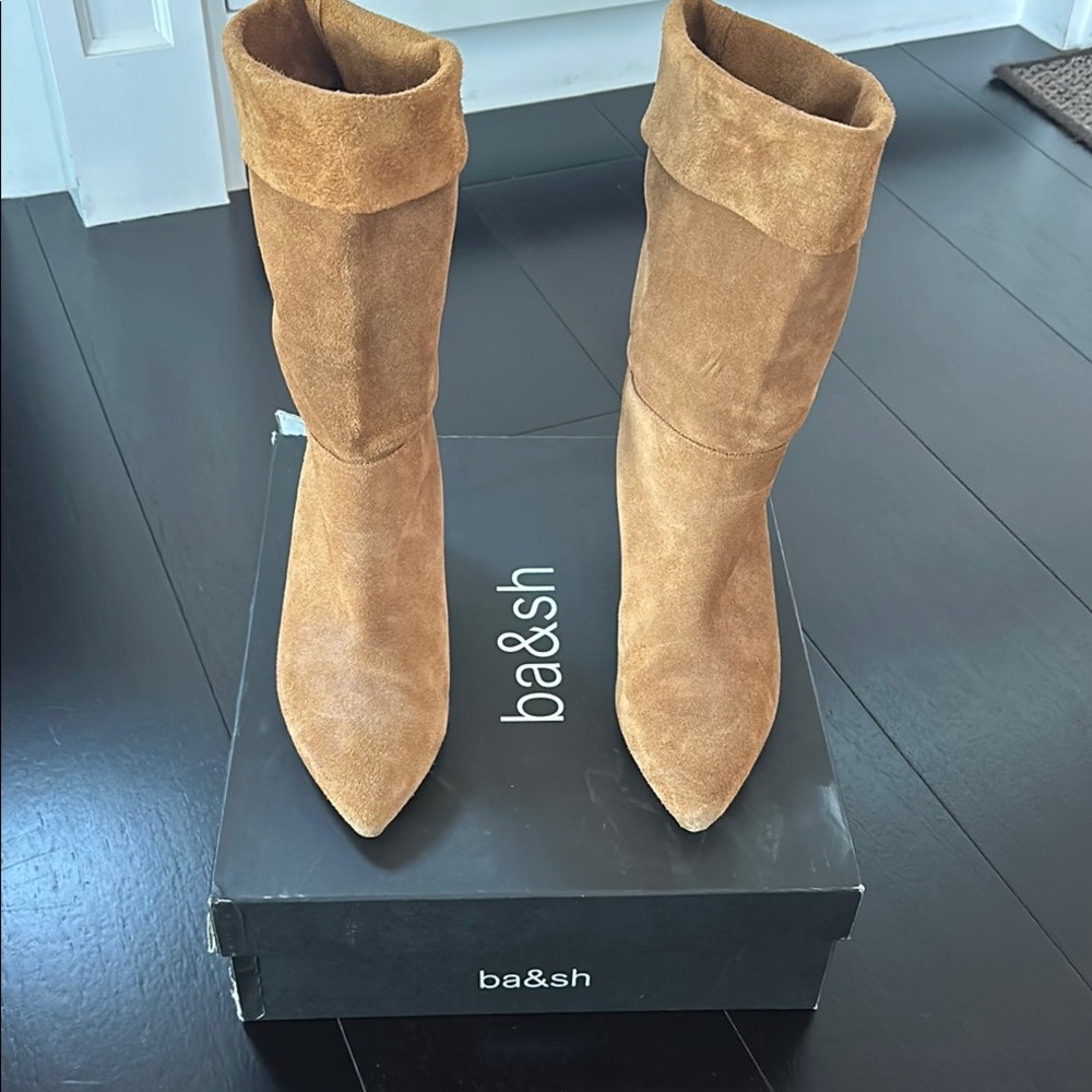 ba&sh Slouchy Clara’s  Women's Tan Suede Boots